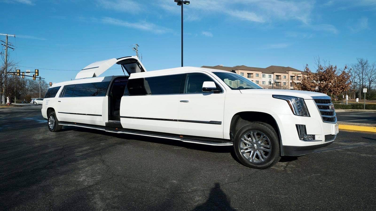 white limousine for prom limo service