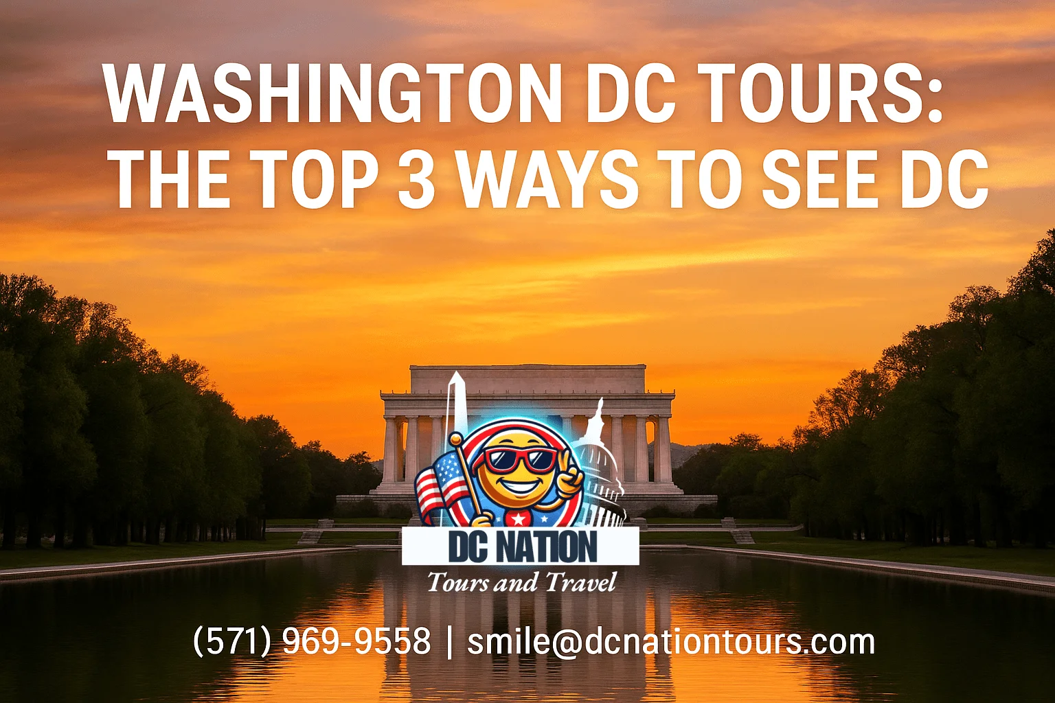 Atardecer en el Monumento a Lincoln